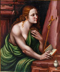 Pseudo Giampietrino B (attivo a Milano fra III e V/VI decennio del sec. XVI), Maddalena penitente